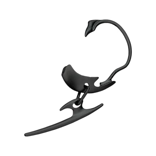 Punk Helixes Tragus Conch Snug Earring Alloy Cartilage Earring Gothic Styles Ear Cuff Adornment for Helixes and Tragus, Metall von XITEA