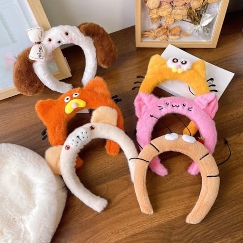 Schöner 3D-Cartoon-Ohr-Haarreif, Plüschtier-Haarband, Musik-Festival, Kopfbedeckung, weibliches Make-up-Stirnband für den täglichen Gebrauch Schöner 3D-Cartoon-Ohr-Haarreif, Plüschtier-Haarband, Musik-Festival, Kopfbedeckung, weibliches Make-up-Stirnband für den täglichen Gebrauch von XITEA