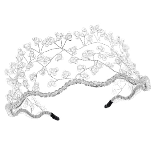 Stilvoller Braut-Kopfschmuck, Bälle, Geburtstag, Haarbänder, geflochtene Kopfbedeckung, Make-up, Haarreif, Brautschmuck, Kopfbedeckung Stilvoller Braut-Kopfschmuck, Bälle, Geburtstag, Haarbänder, geflochtene Kopfbedeckung, Make-up, Haarreif, Brautschmuck, Kopfbedeckung von XITEA