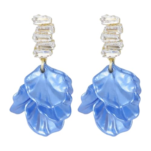 Tragbare Muschel-Ohrringe mit süßer Schleife und stabilem Zirkonia, tragbares Accessoire für Pendler oder Partys, Metall Tragbare Muschel-Ohrringe mit süßer Schleife und stabilem Zirkonia, tragbares Accessoire für Pendler oder Partys, Metall von XITEA