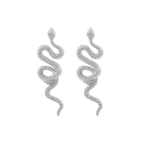 Vintage Punk Schlangenohrringe mit einzigartigen Designs Ohrringe Legierung Textur geeignet für Modebegeisterte Geschenk, Metall von XITEA