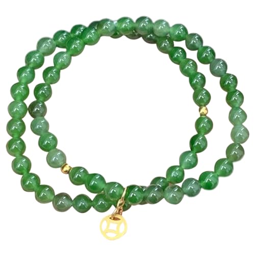XITEA 2er Set Elegante Freundschaftsarmband Glasperlen Handkette mit Münze Anhänger Handgefertigte Armband für Freundin von XITEA