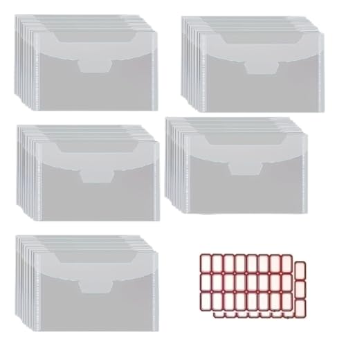 XITEA 50 Stück/Set transparente Stempel und Stanzschablonen Aufbewahrungstasche Scrapbooking Aufbewahrung für Stanzformen, 24 x 18 cm, horizontale Größe S von XITEA