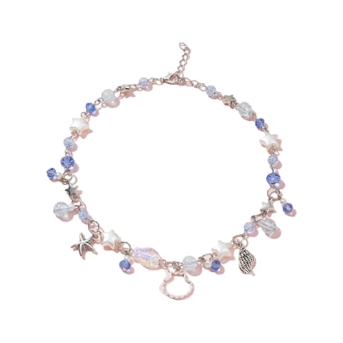 XITEA Bequemes Accessoire mit Kristallperlen-Halskette/Armband mit verstellbarer Länge, bunter Perlenschmuck für den täglichen Gebrauch, Bracelet XITEA Bequemes Accessoire mit Kristallperlen-Halskette/Armband mit verstellbarer Länge, bunter Perlenschmuck für den täglichen Gebrauch, Bracelet von XITEA