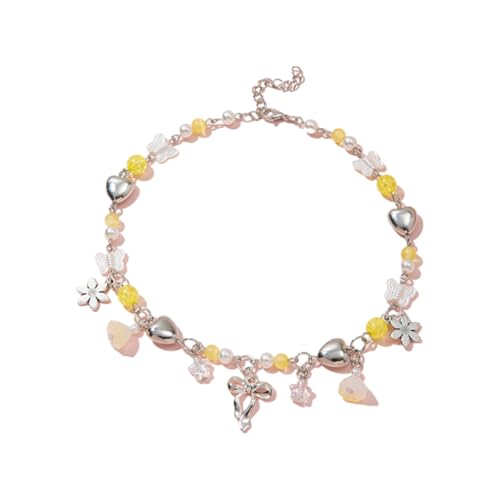 XITEA Bequemes Accessoire mit Kristallperlen-Halskette/Armband mit verstellbarer Länge, bunter Perlenschmuck für den täglichen Gebrauch, Bracelet XITEA Bequemes Accessoire mit Kristallperlen-Halskette/Armband mit verstellbarer Länge, bunter Perlenschmuck für den täglichen Gebrauch, Bracelet von XITEA