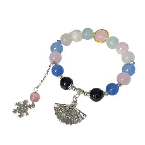 XITEA Elegantes Armband mit zartem fächerförmigem Anhänger, zierliches Perlenkettenarmband mit fächerförmigem Akzent für Mode-Liebhaber XITEA Elegantes Armband mit zartem fächerförmigem Anhänger, zierliches Perlenkettenarmband mit fächerförmigem Akzent für Mode-Liebhaber von XITEA
