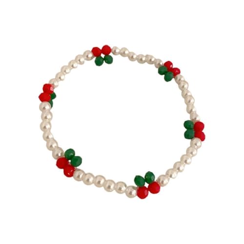 XITEA Handgefertigtes Armband mit bunten Perlen und Kristallen, Handketten-Accessoire, trendiges Damen-Armband-Accessoire von XITEA