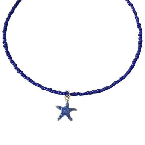 XITEA Lebendige Seestern-Halskette mit praktischen Perlen für eleganten Look, geeignet für Partys, Verabredungen und Feiern, Perlen von XITEA