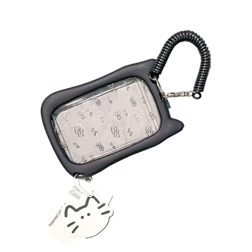 XITEA Lovely Card Covers Credit Card Case Protective Sleeve Photocard Holders Cats Ear Bus Protector Keychain Pendant Cats Ear Photocard Holders Bus Cards Sleeve Keychain Pendant Credit Cover von XITEA