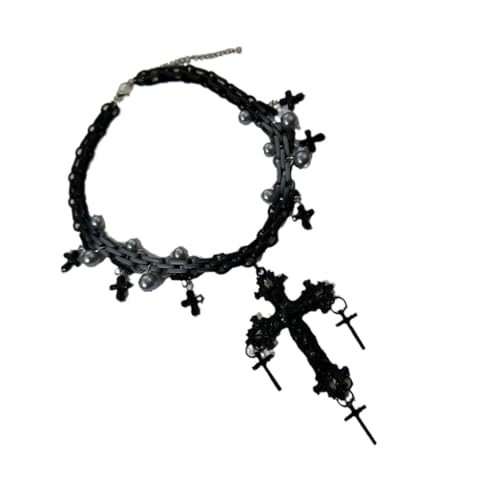 XITEA Mehrzweck-Kreuz-Halsketten-Design aus robuster Legierung für Komfort und lange Nutzungsdauer, geeignet für Partys und Festivals von XITEA