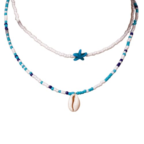 XITEA Modische Muschel-Halskette mit Perlen für Damen, personalisieren Sie Stile und Ozeanik inspirieren Schmuck-Stücke, Perlen von XITEA