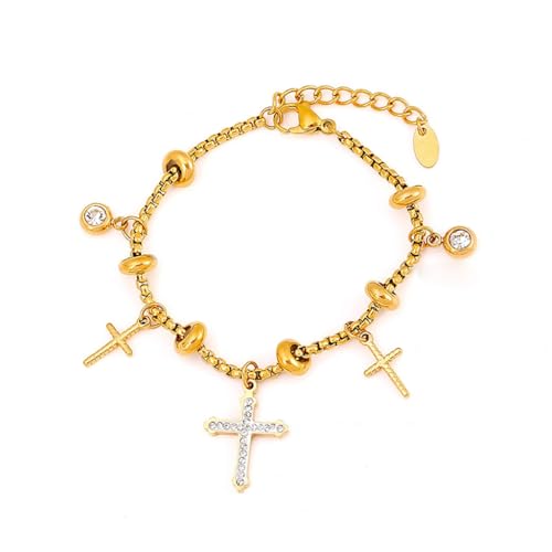XITEA Modisches Armband-Accessoire, Gold- oder Stahlfarben, verstellbare Kette, Schmuck für Modeliebhaber XITEA Modisches Armband-Accessoire, Gold- oder Stahlfarben, verstellbare Kette, Schmuck für Modeliebhaber von XITEA