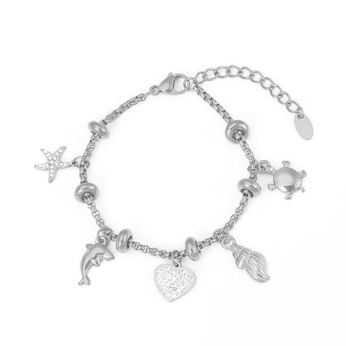 XITEA Modisches Armband-Accessoire, Gold- oder Stahlfarben, verstellbare Kette, Schmuck für Modeliebhaber XITEA Modisches Armband-Accessoire, Gold- oder Stahlfarben, verstellbare Kette, Schmuck für Modeliebhaber von XITEA