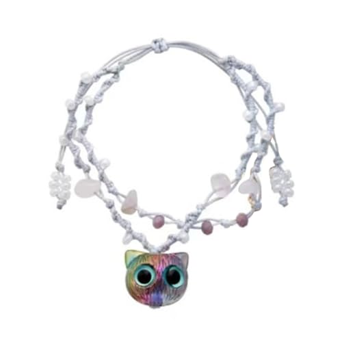 XITEA Modisches Katzenaugen-Armband, stabile Acryl-Handkette, stilvoller Armreif mit verstellbarer Passform für den täglichen Gebrauch von XITEA