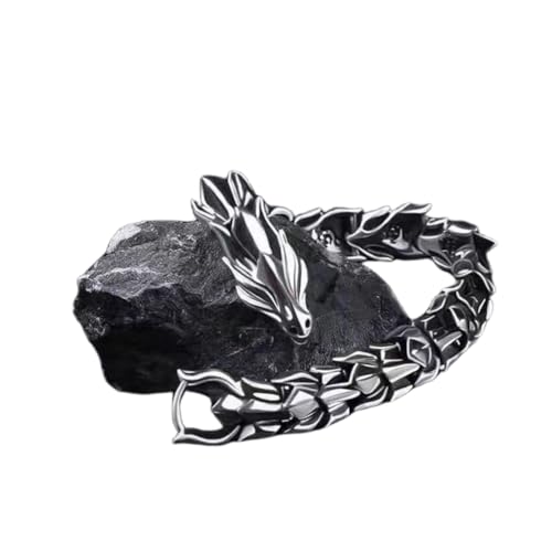 XITEA Praktische nordische Drachen Krieger-Manschette stabile Legierungsmaterialien Armband Retro Hip Hop Herrenmode Accessoire für den täglichen Gebrauch, 20 cm von XITEA