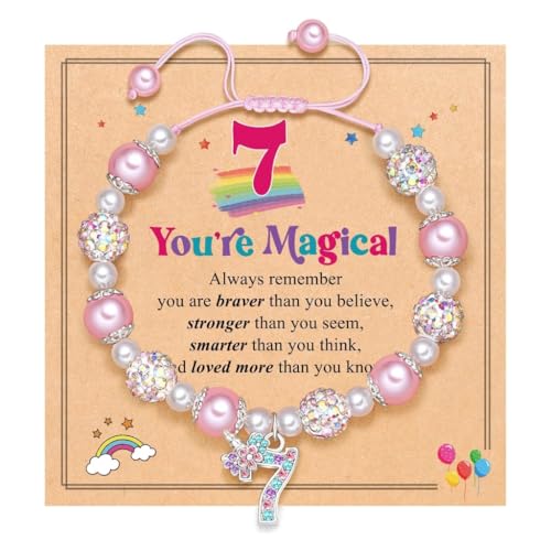 XITEA Regenbogen-Armband mit Zahlen, Regenbogen-Armband mit Zahlenanhänger, Mädchen, Modeschmuck, Geburtstagsgeschenke XITEA Regenbogen-Armband mit Zahlen, Regenbogen-Armband mit Zahlenanhänger, Mädchen, Modeschmuck, Geburtstagsgeschenke von XITEA