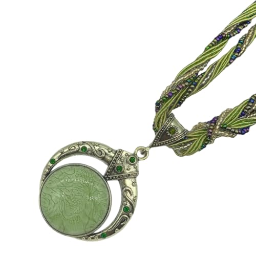 XITEA Tragbare inspirierende modische Halskette mit stabilen Steinperlen für Komfort und elegante Outfits, Perlen/Perlen von XITEA