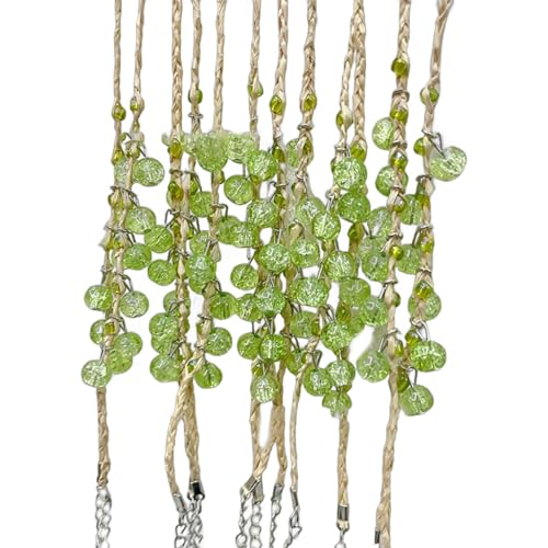 XITEA Trend Verstellbare Armbänder Handgewebte Kristallperlen Anhänger Armreifen Chinesisches Gras Seil Armband für alle Anlässe XITEA Trend Verstellbare Armbänder Handgewebte Kristallperlen Anhänger Armreifen Chinesisches Gras Seil Armband für alle Anlässe von XITEA
