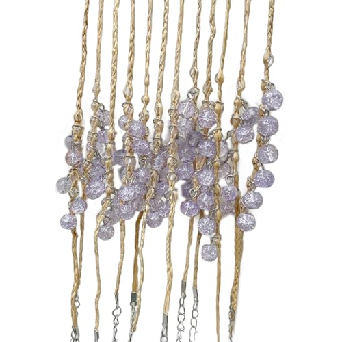 XITEA Trend Verstellbare Armbänder Handgewebte Kristallperlen Anhänger Armreifen Chinesisches Gras Seil Armband für alle Anlässe XITEA Trend Verstellbare Armbänder Handgewebte Kristallperlen Anhänger Armreifen Chinesisches Gras Seil Armband für alle Anlässe von XITEA