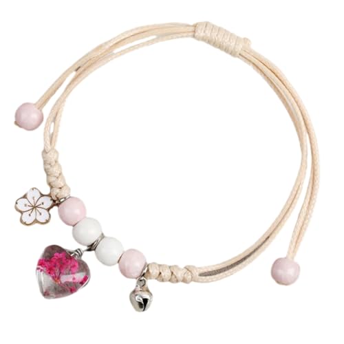 XITEA Verstellbare Armbänder mit getrockneten Blumen Mädchen verstellbares Armband geflochtene Freundschaftsarmbänder mit Blumendetail XITEA Verstellbare Armbänder mit getrockneten Blumen Mädchen verstellbares Armband geflochtene Freundschaftsarmbänder mit Blumendetail von XITEA
