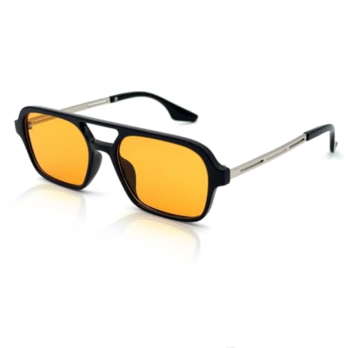 XITUADDA Quadratische Sonnenbrille für Damen Herren Vintage Klassische 70er Rechteckige Sonnenbrille UV400 Schutz XITUADDA Quadratische Sonnenbrille für Damen Herren Vintage Klassische 70er Rechteckige Sonnenbrille UV400 Schutz von XITUADDA