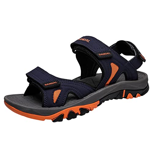 Outdoorsandalen aus Leder, Ultraleicht Herren Sandaletten Sommer Leder Hausschuhe Sandalen Plateau Weichen Sohlen Strand SurfenSommer Strand Sandalen Outdoor Sandalen Sommer Athletische Sandalen Sp von XIUH