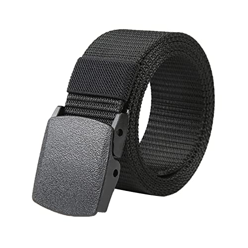 XIUH Dunkelgrau Canvas Gürtel, Lässiger Jeansgürtel Leder-Gürtel für HerrenUnisex stufenloser Canvasgürtel Canvas BeltGürtel Ledergürtel Leather Imitation Belt von XIUH