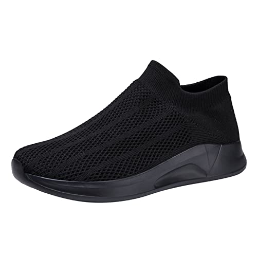 XIUH Laufschuhe Atmungsaktive Sportschuhe Fitness Sneaker Outdoors Straßenlaufschuhe Laufschuhe Outdoor Workout Walking Freizeitschuhe Outdoor Fitness Straßenlaufschuhe Schwarz Blau Grau von XIUH