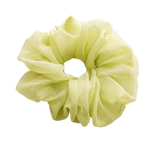 Haarband Damen 10 Stück Damen große einfarbige Chiffon-Gummibänder for das Haar, süße Haargummis(Style3) von XIUsheUA