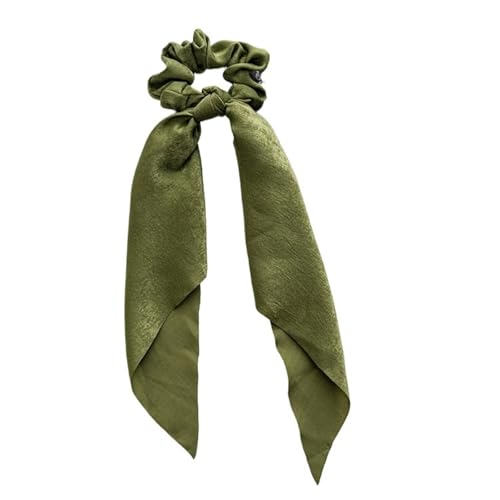 Haarband Damen 5 Stück Blumendruck Scrunchies Chiffon Schleife elastische Haarbänder Damen Haargummis Gummibänder(Color1) von XIUsheUA