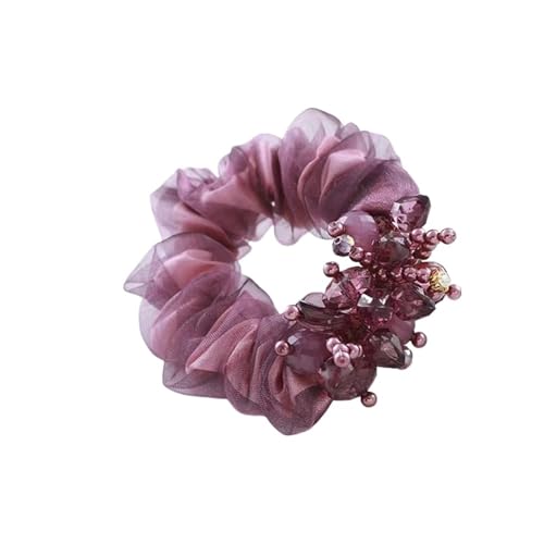 Haarband Damen 5 Stück schöne Haarseile for Gril Scrunchie Haargummis Gummibänder Pferdeschwanzhalter Kopfbedeckung(Color11) von XIUsheUA