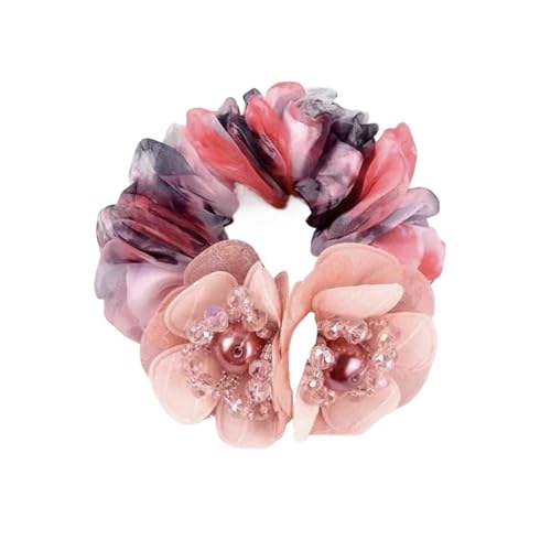 Haarband Damen 5 Stück schöne Haarseile for Gril Scrunchie Haargummis Gummibänder Pferdeschwanzhalter Kopfbedeckung(Color5) von XIUsheUA