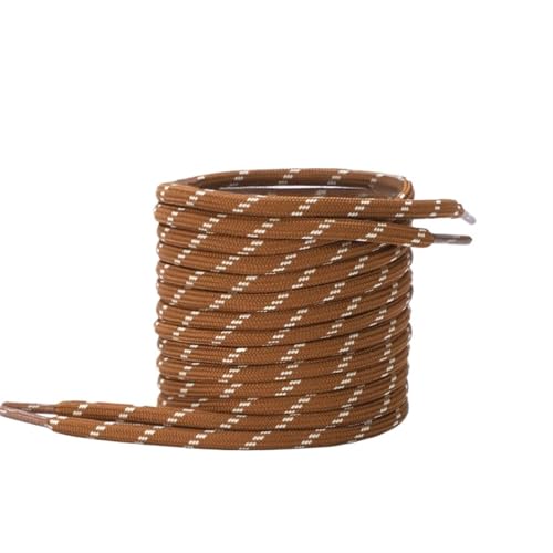 XIUsheUA 1 paar Flache Runde Wheaten Schnürsenkel Männer Frauen Herbst Braun Sport Basketball Casual Turnschuhe High-top für Trainer, Freizeitschuhe(Round Dot Color,160cm) von XIUsheUA