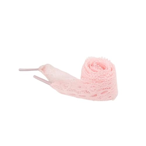 XIUsheUA Ausgefallene Schnürsenkel for Damen, 3 cm breit, flache, Canvas-Turnschuhe, Outdoor-Freizeitschuhe für Trainer, Freizeitschuhe(Pink,100cm) von XIUsheUA