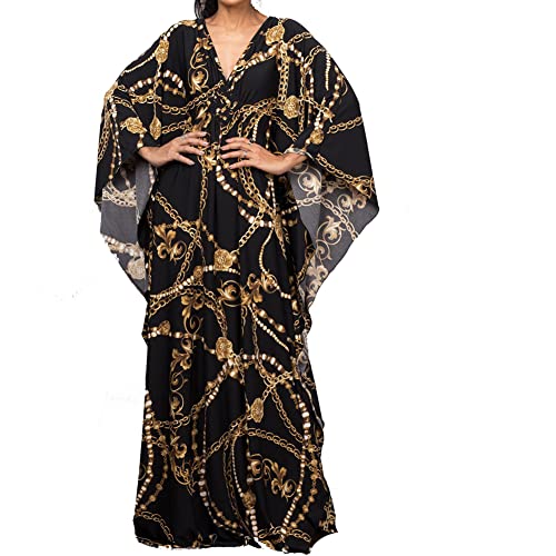 XIVISTO Damen Kaftan Strandkleid Lange Boho Maxikleid Elegante Strandponcho Sommer Badeanzug Cover Ups von XIVISTO