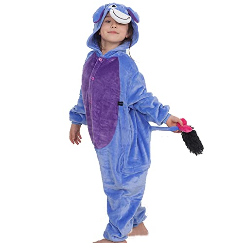 XIVISTO Kinder Onesies Pyjamas Tier Pyjamas Hoodie Halloween Nachtwäsche Mädchen Jungen Karneval Weihnachten Cosplay Party Sleepsuit von XIVISTO