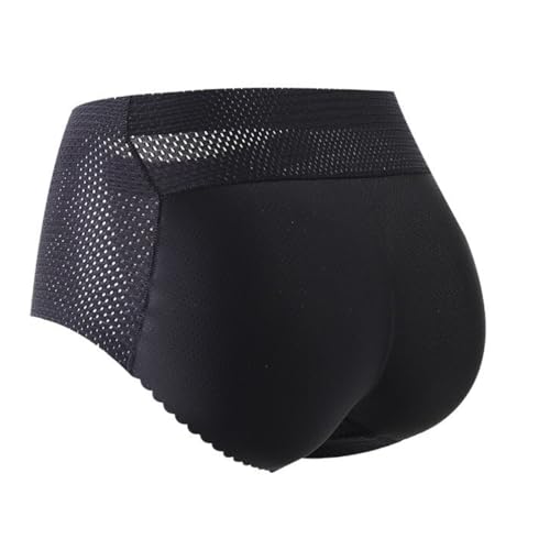 XIWCAFC Damen Shapewear Po Push Up Unterhose Bauchweg Butt Lifter Taille Enhancer Hosen Shape Figurformend Miederpants Shorts Unterwäsche Miederhose Bauchkontrolle (Schwarz, L) von XIWCAFC