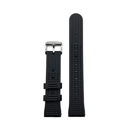 RHAIYAN Silikon-Waffelarmband, 20 mm, 22 mm, passend for Seiko-Uhren, Sporttauchen, weiches Gummi, Herren- und Damenuhrenzubehör (Color : Noir, Size : 22mm) von XIYUEYING
