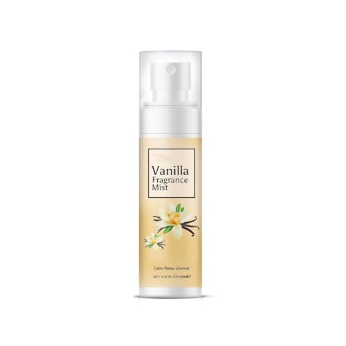 Vanilla Hair & Body Mist for Women, Women's Perfume Vanilla Fragrance Spray Lightweight Long Lasting Fragrance, Hydrates & Refreshes Hair & Body, Gentle Formula, For Daily Use, 3.38 Fl Oz von XJBD