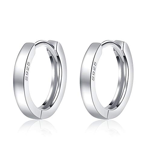 Manschette winzige kleine Reifenohr für Frauen Teen Girls Knorpel zierlich minimalistisch unisex huggie schläfender Hoops Hypoallergene Mode 4 Größen von XJEIVJIC