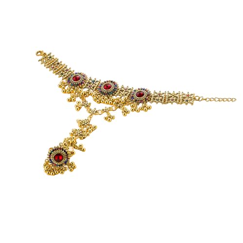 XJEIVJIC Boho Handketten Armband Ring für Frauen Trendy Finger Ringe Retro ethnische Stil zierlich einstellbarer Handgelenk Kette Kubikzirkonias Armband Hochzeitsstrumpf Stuffers Engagement Geschenk von XJEIVJIC