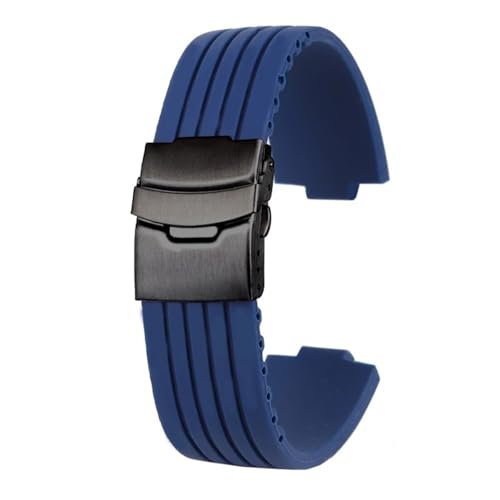 XJEIVJIC Erhöhter Gummi-Uhren-Gurt für EFB-680 ECB-10YD ECB-10-Serie Modifiziertes Silikon-Armband GST-B200/400 Herrenarmband 14/16 (Green SK, 24-14 mm) von XJEIVJIC