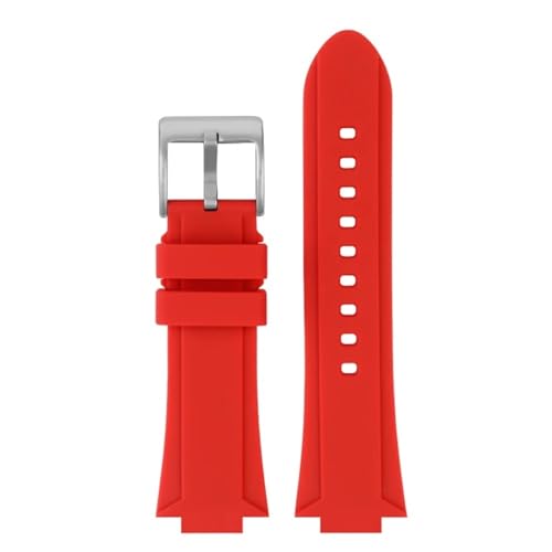 XJEIVJIC Erhöhter Gummi-Uhren-Gurt für EFB-680 ECB-10YD ECB-10-Serie Modifiziertes Silikon-Armband GST-B200/400 Herrenarmband 14/16 (Green SK, 24-14 mm) von XJEIVJIC