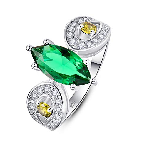 XJEIVJIC Ewigkeit Jubiläum Ehering Cubic Zirkonia Engagement Ring von XJEIVJIC