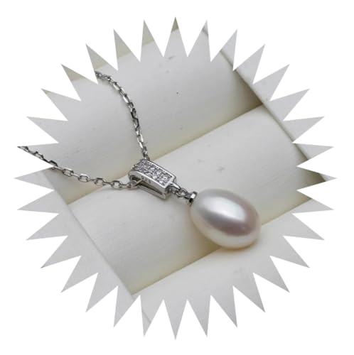 XJEIVJIC Halskette Frauen Anhänger Kette Halsketten Mode Zirkonkragen Kette Frauen Blau von XJEIVJIC