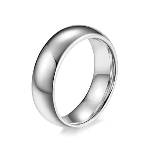 XJEIVJIC Herren Gravures Ehering, Jubiläumsring Tungsten 4-8 mm hochpolierter Bandring XJEIVJIC Herren Gravures Ehering, Jubiläumsring Tungsten 4-8 mm hochpolierter Bandring von XJEIVJIC