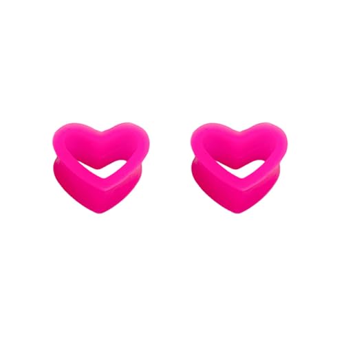 XJEIVJIC Herz Silikon Ohr -Tunnel -Stecker Messgeräte Expandierer hohl flexible weiche Tunnel Kit Strettern Ohrringe Fashion Lobe Piercing Body Birthday für Frauen ihr sie XJEIVJIC Herz Silikon Ohr -Tunnel -Stecker Messgeräte Expandierer hohl flexible weiche Tunnel Kit Strettern Ohrringe Fashion Lobe Piercing Body Birthday für Frauen ihr sie von XJEIVJIC