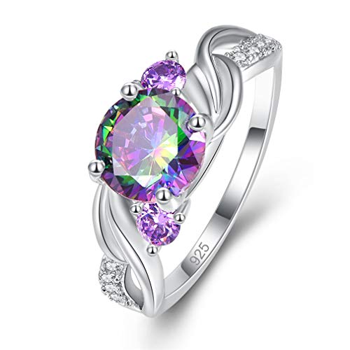 XJEIVJIC Kubikzirkonia Ring elegant mit Nachahmung für Damenring Hochzeit Bankett von XJEIVJIC