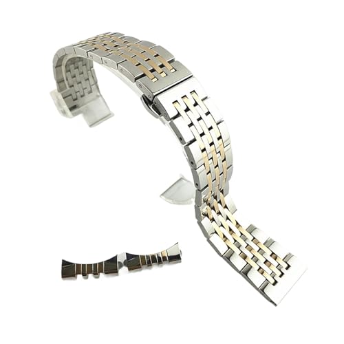 XJEIVJIC Uhr Band 17/18/19/20/22/22 mm Edelstahlbänder Gurt kompatibel mit Armband -Verschluss Armband ARC Interfac kompatibel von XJEIVJIC
