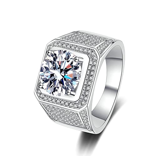 XJEIVJIC Verlobungsringe für Frauen, Ring Frauen Hochzeit mit Moissanit/Kubikzirkonia geometrisch XJEIVJIC Verlobungsringe für Frauen, Ring Frauen Hochzeit mit Moissanit/Kubikzirkonia geometrisch von XJEIVJIC